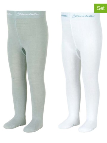 Sterntaler 2-delige set: maillots grijs/wit