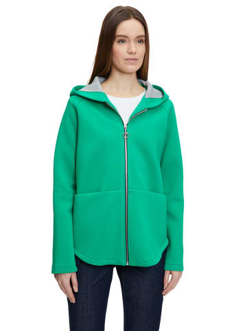 AMBER & JUNE Sweatjacke in Grün