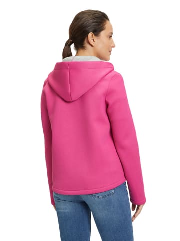 AMBER & JUNE Sweatjacke in Pink