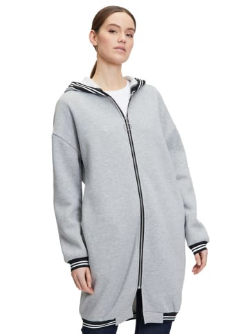 AMBER & JUNE Sweatjacke in Grau