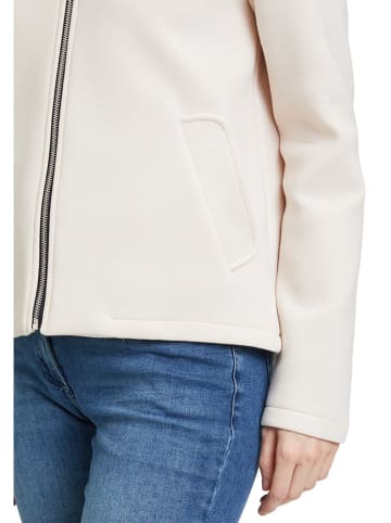 AMBER & JUNE Sweatjacke in Creme