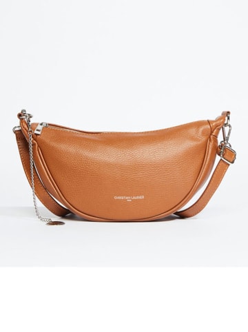 Christian Laurier Leren schoudertas "Jonas" camel - (B)33 x (H)15 x (D)9 cm