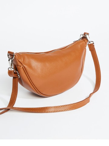Christian Laurier Leren schoudertas "Jonas" camel - (B)33 x (H)15 x (D)9 cm