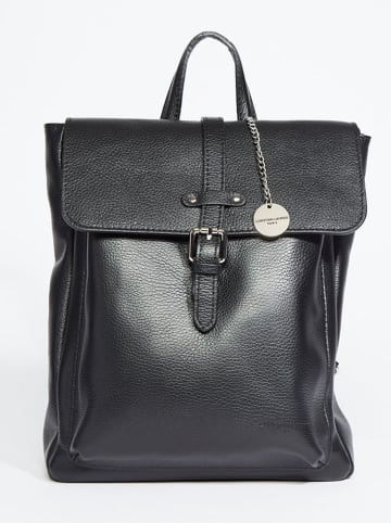 Christian Laurier Leder-Rucksack ''Holy'' in Schwarz - (B)29 x (H)31 x (T)10 cm