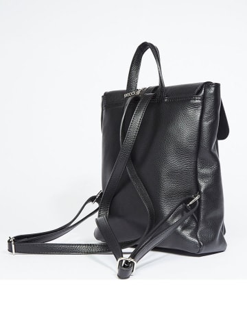Christian Laurier Leder-Rucksack ''Holy'' in Schwarz - (B)29 x (H)31 x (T)10 cm