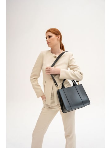 Christian Laurier Leder-Henkeltasche "Shaina" in Schwarz - (B)31 x (H)25 x (T)10 cm