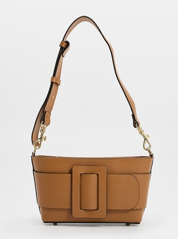 Christian Laurier Leder-Umhängetasche "Selah" in Camel - (B)22 x (H)13 x (T)6 cm