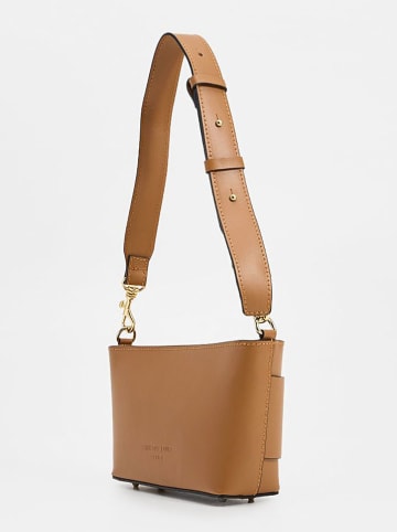 Christian Laurier Leder-Umhängetasche "Selah" in Camel - (B)22 x (H)13 x (T)6 cm