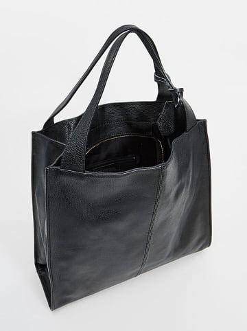 Christian Laurier Leder-Henkeltasche "Maxi" in Schwarz - (B)38,5 x (H)37 x (T)10 cm