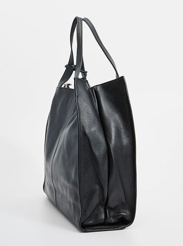 Christian Laurier Leder-Henkeltasche "Maxi" in Schwarz - (B)38,5 x (H)37 x (T)10 cm