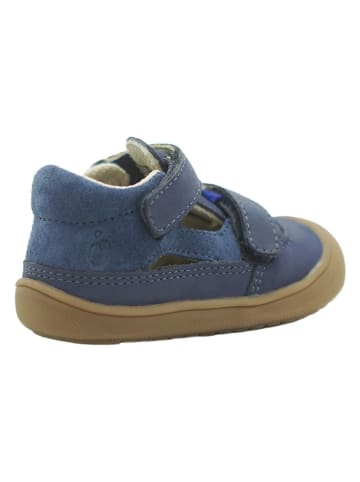 lamino Leren enkelsandalen donkerblauw