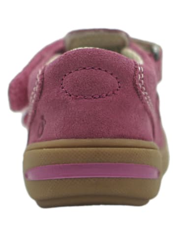 lamino Leren enkelsandalen paars