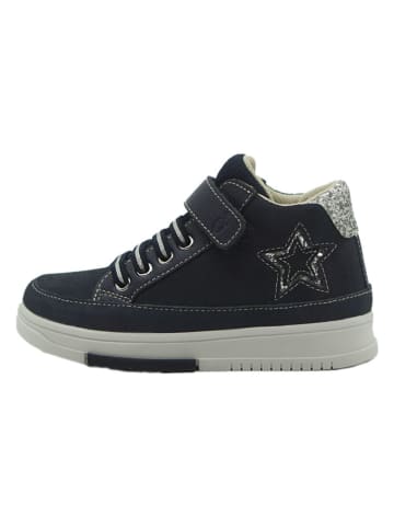 lamino Leder-Sneakers in Dunkelblau
