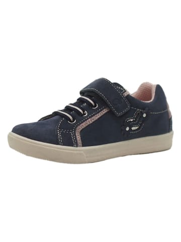 lamino Leder-Sneakers in Dunkelblau