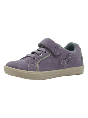 lamino Leder-Sneakers in Lila