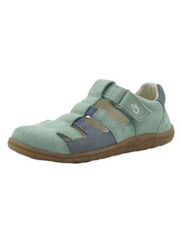 lamino Leren barefootenkelsandalen turquoise