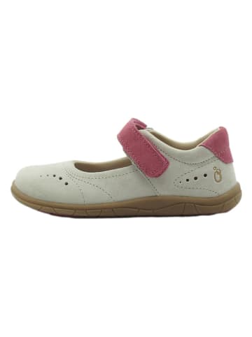 lamino Leder-Barfuß-Ballerinas in Weiß