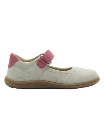 lamino Leder-Barfuß-Ballerinas in Weiß