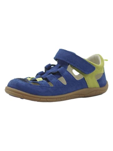lamino Leder-Barfuß-Halbsandalen in Blau