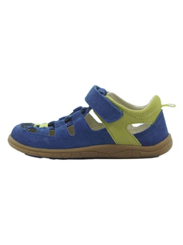 lamino Leren barefootenkelsandalen blauw