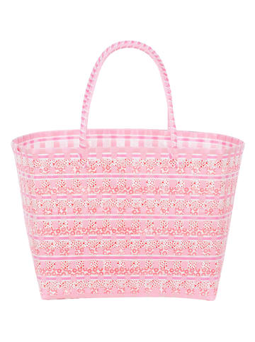 Overbeck and Friends Shopper "Rosie" in Rosa - (B)46 x (H)35 x (T)32 cm
