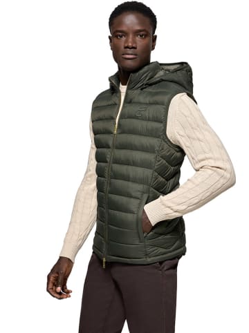 Polo Club Doorgestikte bodywarmer kaki