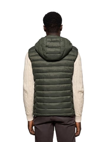 Polo Club Doorgestikte bodywarmer kaki