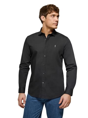 Polo Club Hemd - Slim fit - in Schwarz