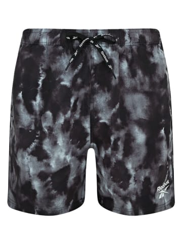 Reebok Badeshorts "Milan" in Schwarz/ Grau