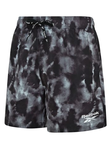 Reebok Badeshorts "Milan" in Schwarz/ Grau