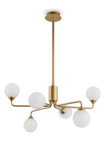 Maytoni Lampa sufitowa "Alexis" w kolorze złoto-białym - wys. 80 x Ø 65 cm