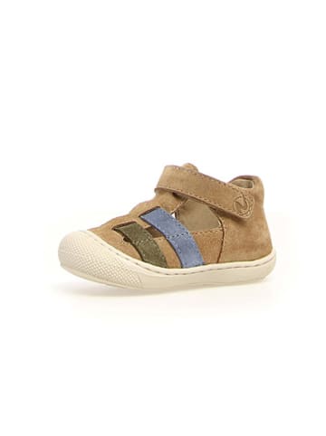 Naturino Leder-Halbsandalen "Bede" in Hellbraun/ Hellblau