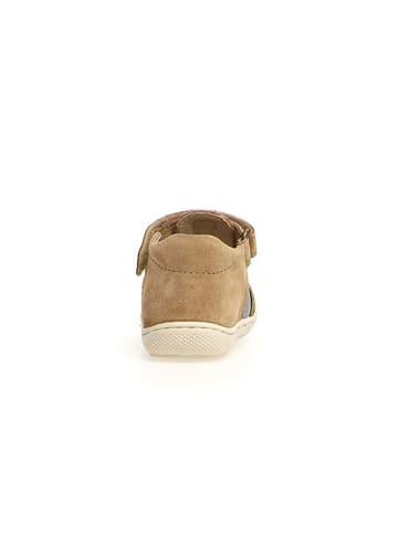 Naturino Leder-Halbsandalen "Bede" in Hellbraun/ Hellblau