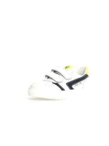 Naturino Leder-Sneakers "Ceonia" in Weiß/ Schwarz/ Gelb