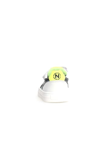 Naturino Leder-Sneakers "Ceonia" in Weiß/ Schwarz/ Gelb