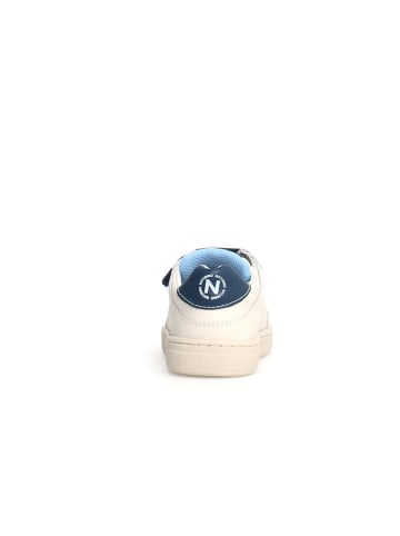 Naturino Leder-Sneakers "Theral" in Creme/ Blau