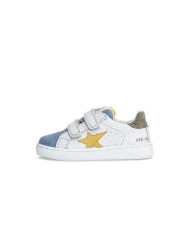 Naturino Leren sneakers "Pinn" wit/meerkleurig