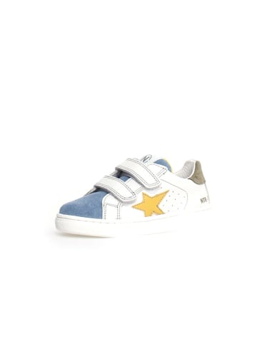 Naturino Leder-Sneakers "Pinn" in Weiß/ Bunt