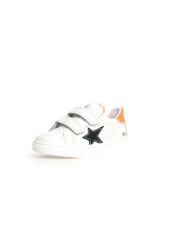 Naturino Leder-Sneakers "Pinn" in Weiß/ Bunt
