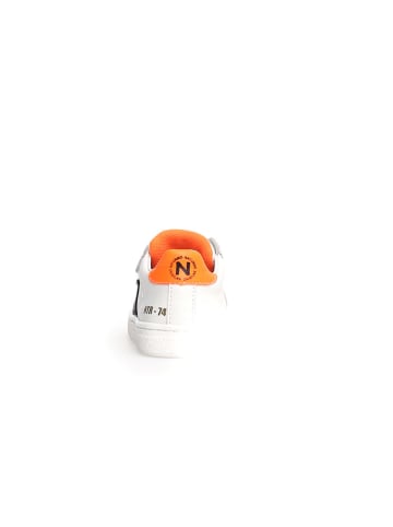 Naturino Leder-Sneakers "Pinn" in Weiß/ Bunt