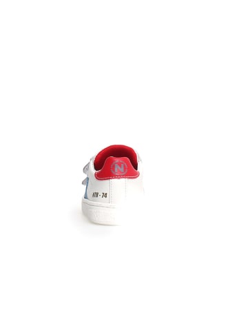 Naturino Leder-Sneakers "Pinn" in Weiß/ Bunt