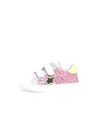 Naturino Leder-Sneakers "Pinn" in Pink/ Weiß