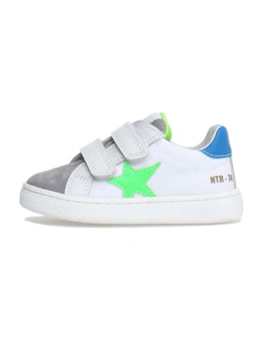 Naturino Leren sneakers "Pinn" wit/meerkleurig