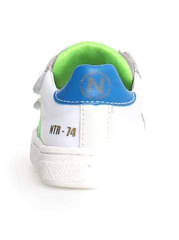 Naturino Leren sneakers "Pinn" wit/meerkleurig