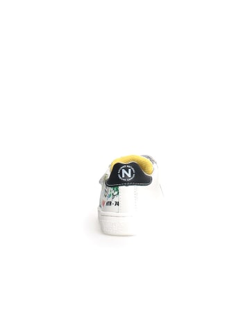 Naturino Leren sneakers "Pinn" wit/meerkleurig