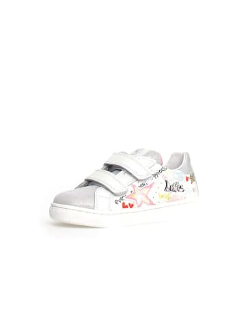 Naturino Leder-Sneakers "Pinn" in Weiß/ Bunt
