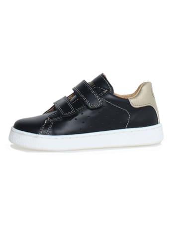 Naturino Leder-Sneakers "Hasselt 2" in Schwarz/ Gold