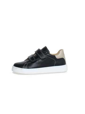 Naturino Leder-Sneakers "Hasselt 2" in Schwarz/ Gold