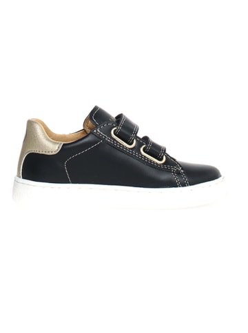Naturino Leder-Sneakers "Hasselt 2" in Schwarz/ Gold