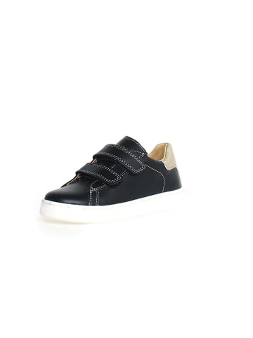 Naturino Leren sneakers "Hasselt 2" zwart/goudkleurig